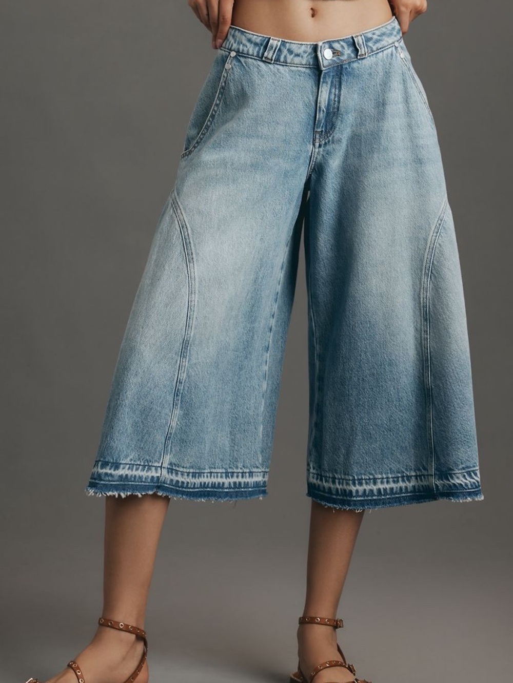 Pilcro mid-rise culotte Jeans - Picture 3 of 8